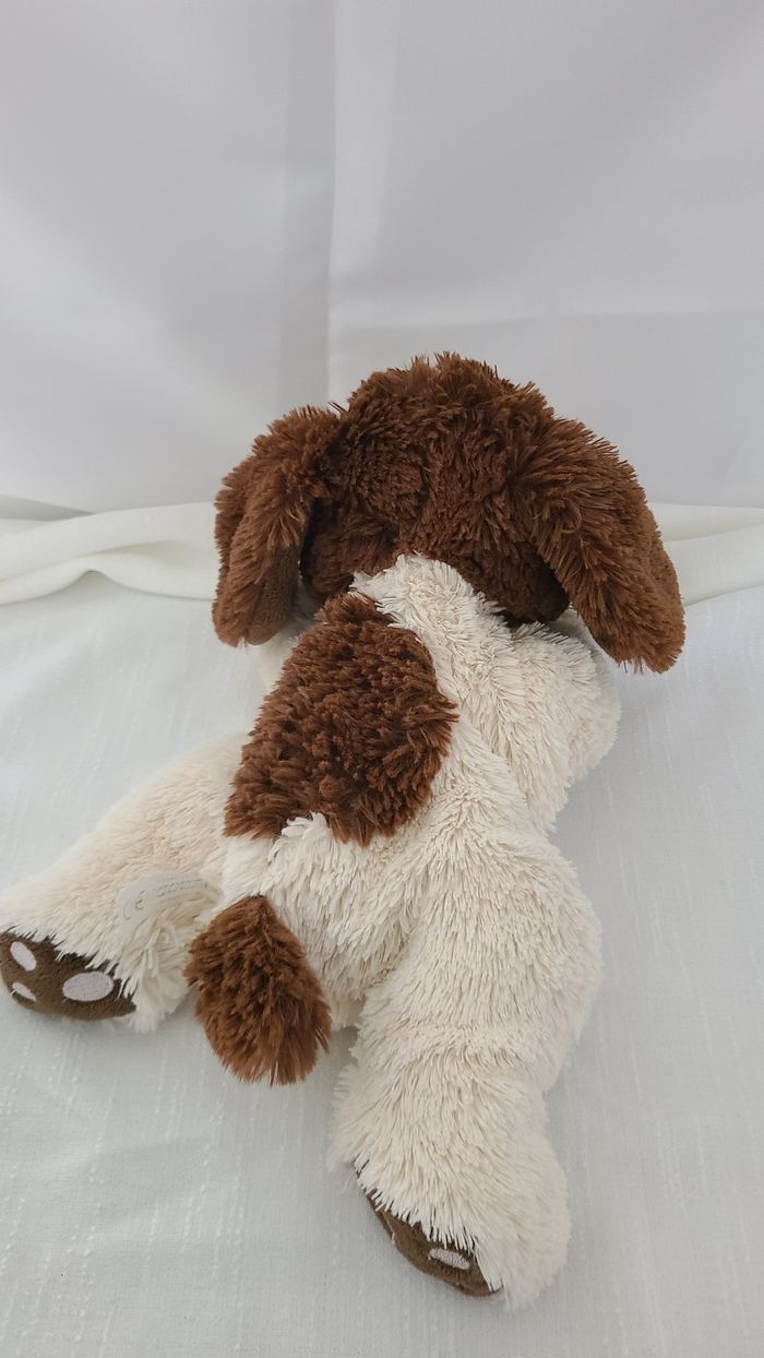 peluche chien beige marron sanodiane - photo numéro 3