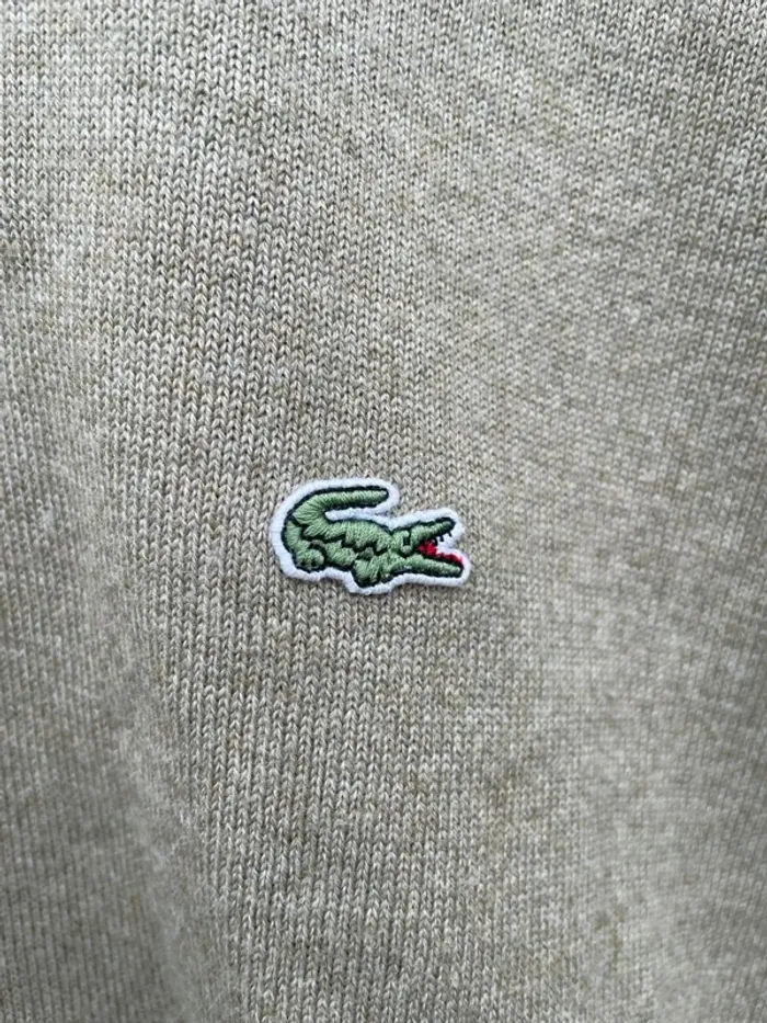 Lacoste wool pullover pull à teneur de laine mens XXL logo brodé - photo numéro 3