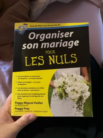 Livre organiser son mariage pour les nuls@