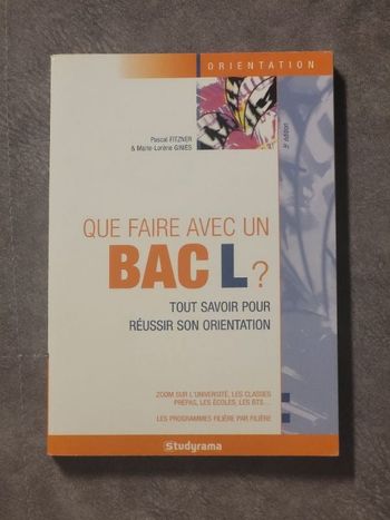 Que faire avec un bac L ? Par Pascal Fitzner