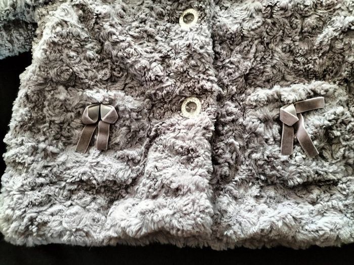 Manteau et son béret assorti en gris 18 mois 3Pommes - photo numéro 7