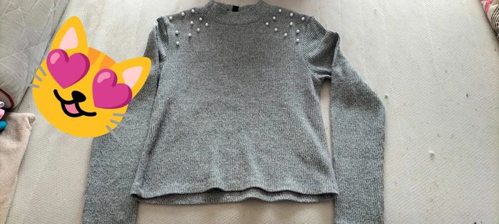Pull gris Kiabi S