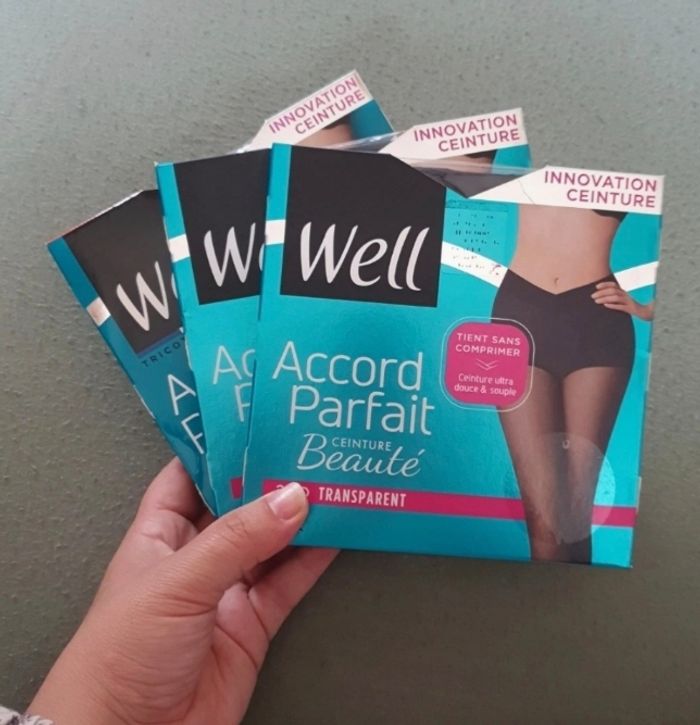 Lot collant WELL accord parfait ceinture beauté