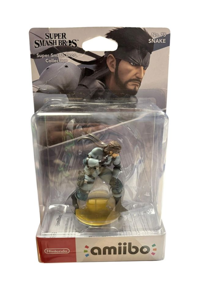Figurine Amiibo Super Smash Bros Snake No. 75 neuf
