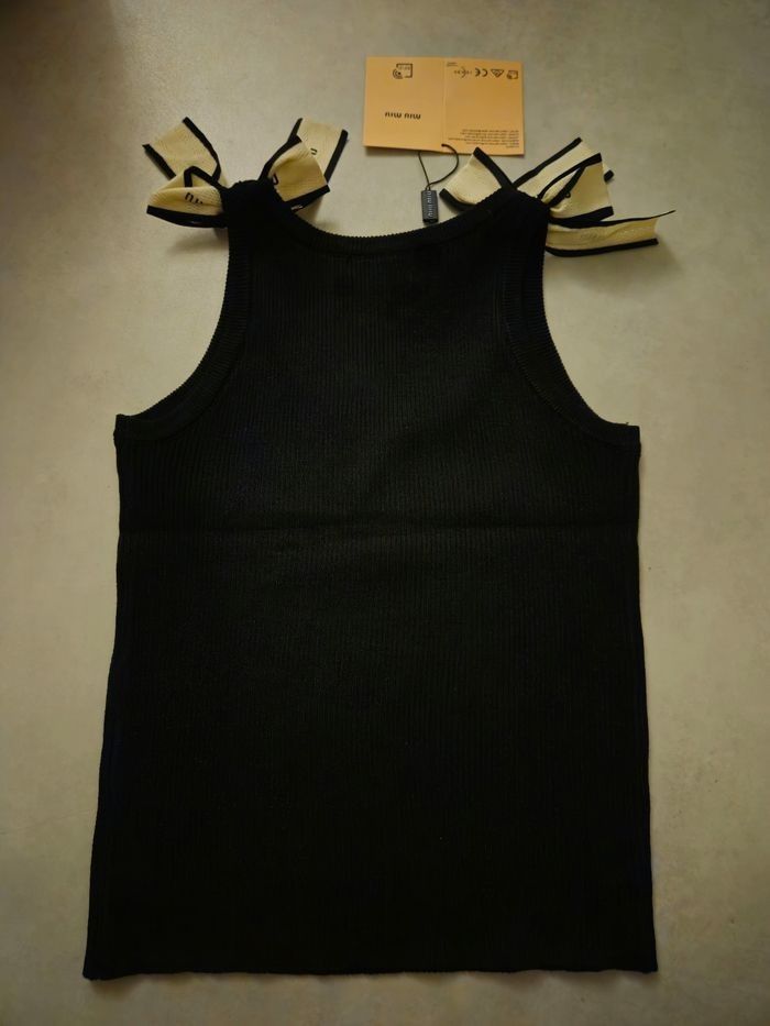 Débardeur Miu Miu noir noir - photo numéro 8