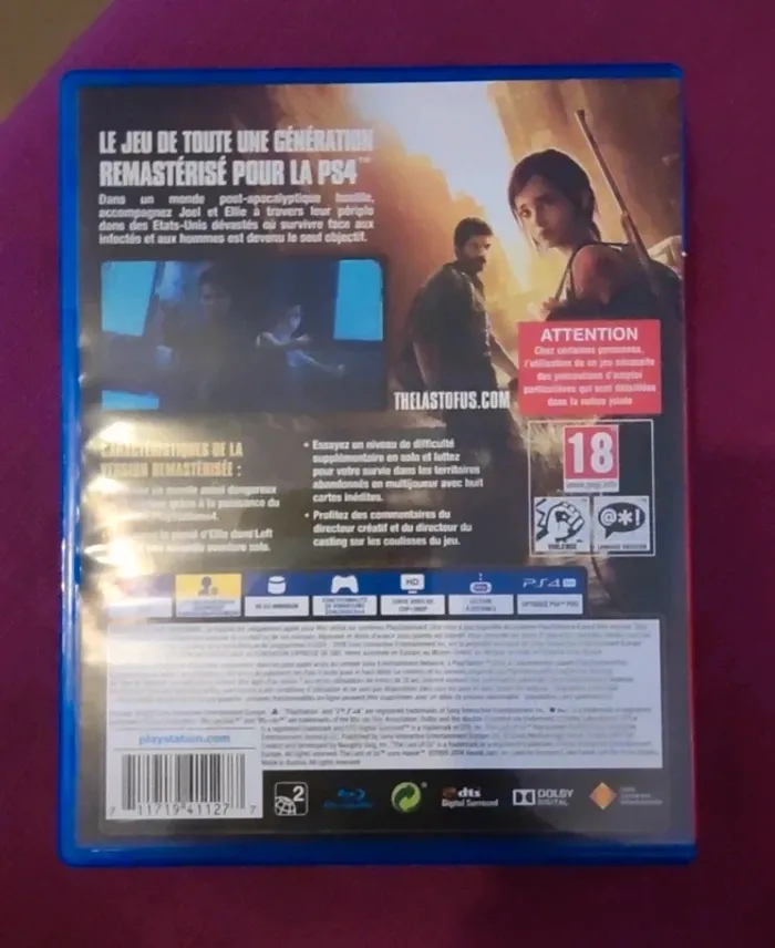 Jeu the last of us remastered ps4 PlayStation 4 - photo numéro 3