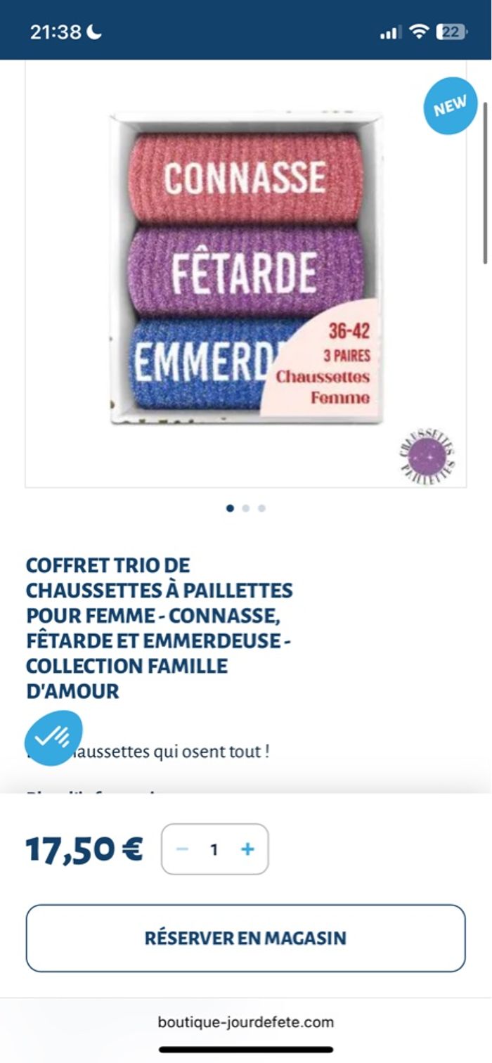 Trio chaussettes paillettes - photo numéro 2