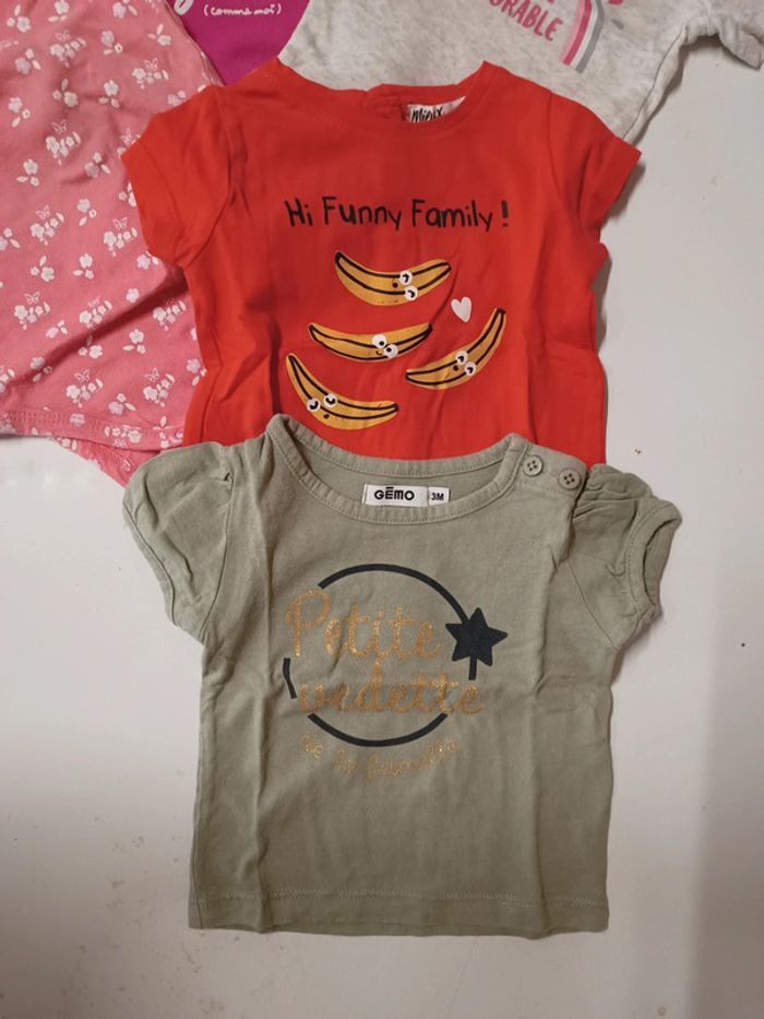 Lot t-shirt manches courtes - photo numéro 3