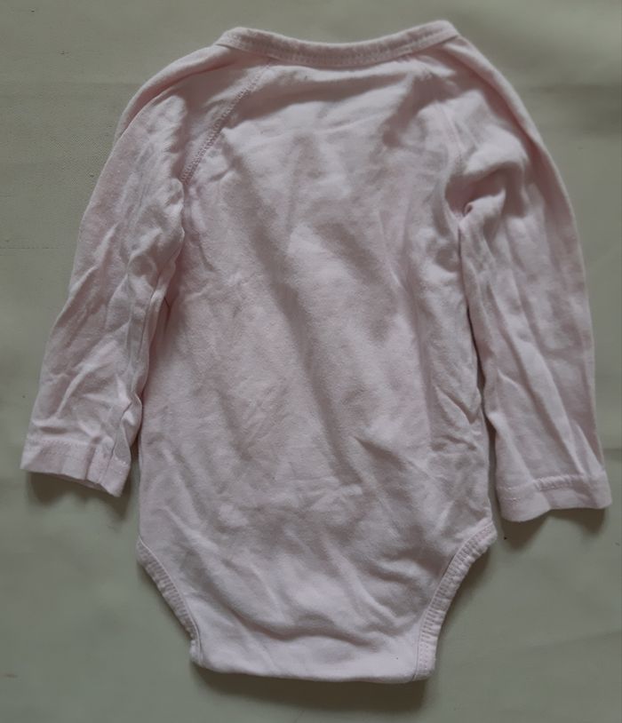 body manches longues rose fille - Gémo - 9 mois - photo numéro 4