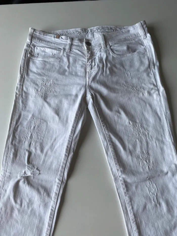 Jeans blanc notify coupe droite