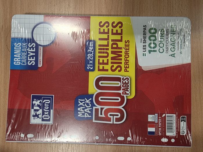Feuilles simples oxford