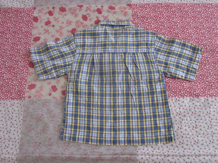 Chemise manches courtes à carreaux 18 mois - photo numéro 2