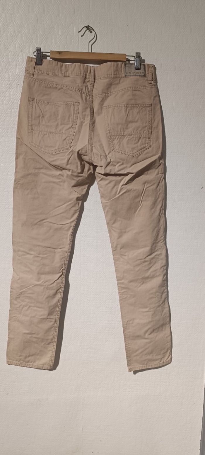 Pantalon beige casual – Esprit – Taille 42 - photo numéro 3