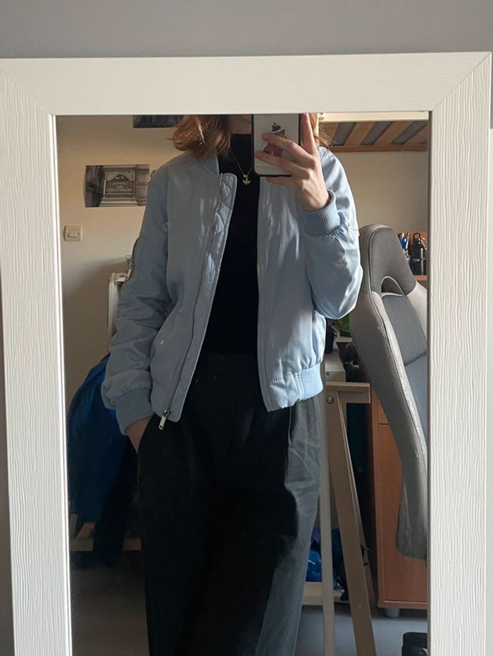 Veste bleu clair - photo numéro 2