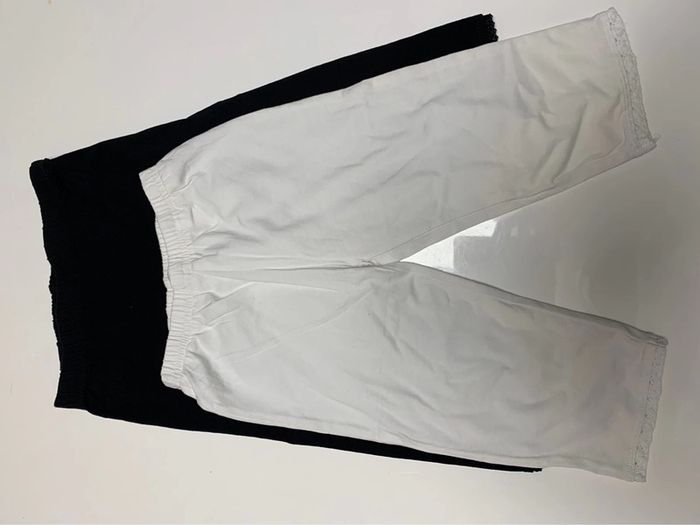 Lot leggings finition dentelle