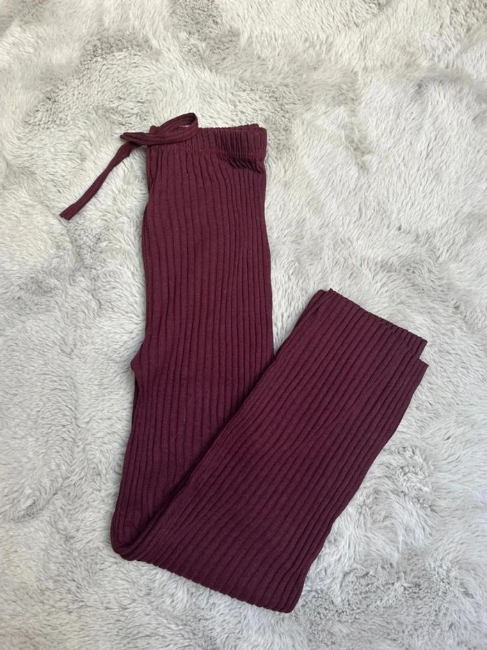 Bas de pyjama aubergine taille M-l