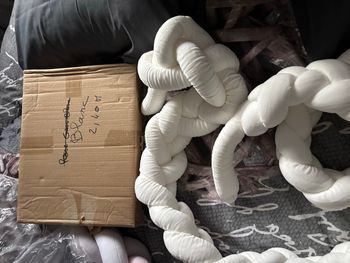 Tresse de lit, blanc 2,40 m