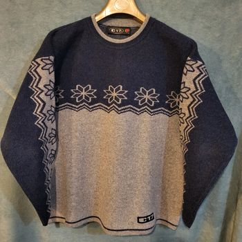 Pull-over en Laine Wool Vintage Y2K Oversize C17 🧥 Taille L