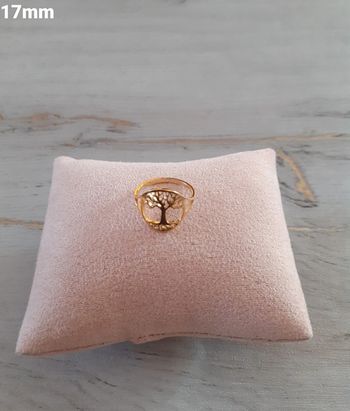 Bague dorée arbre de vie