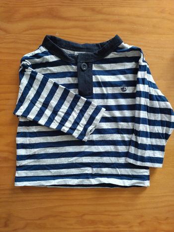 Tee shirt manches longues garçon 18 mois Petit Bateau