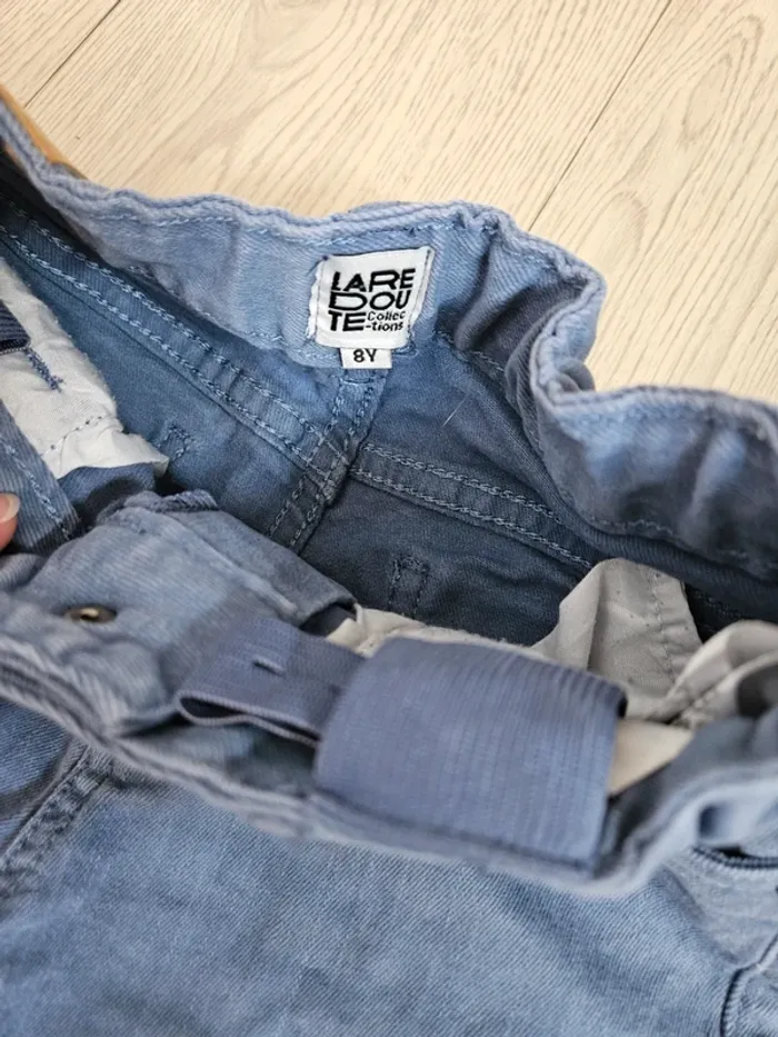 Lot de 2 shorts en jean taille réglable - photo numéro 6