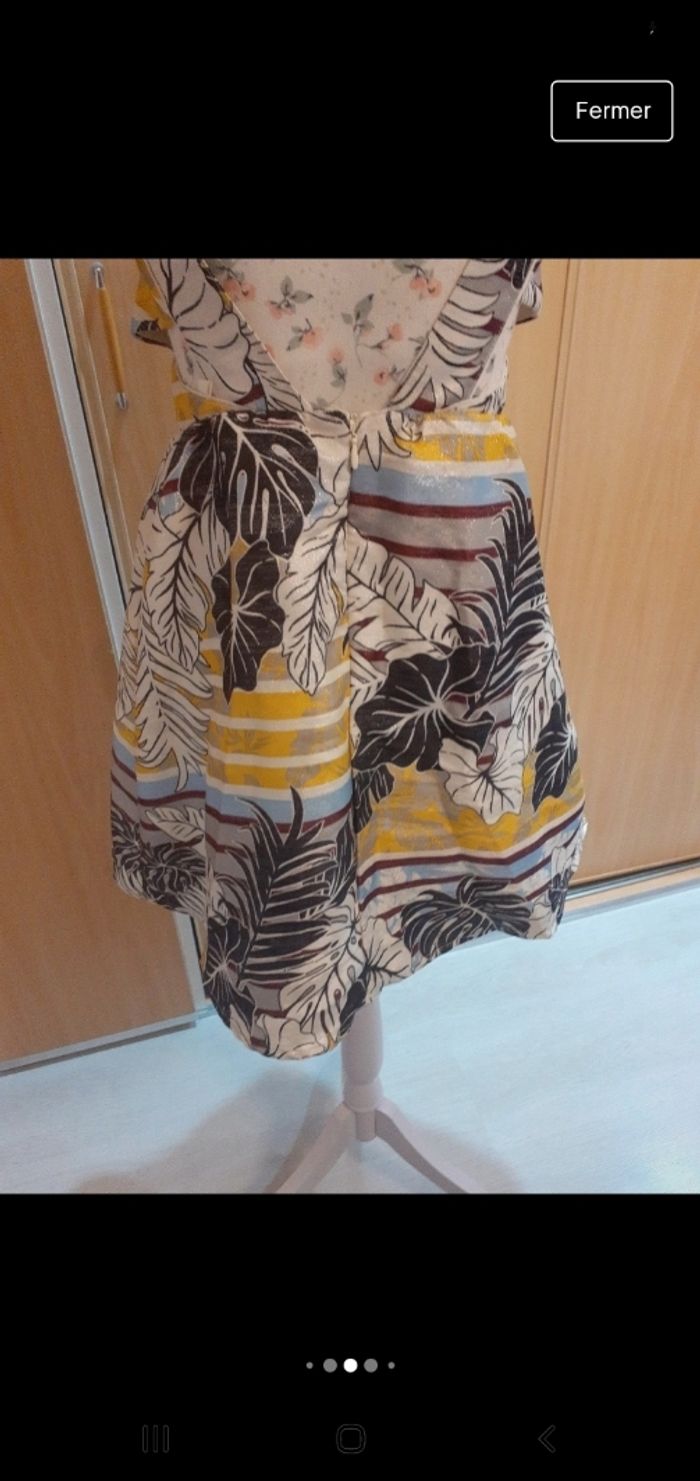 Jolie robe dos nu soirée t 36 peut 34 multicolore argentee h&m - photo numéro 10