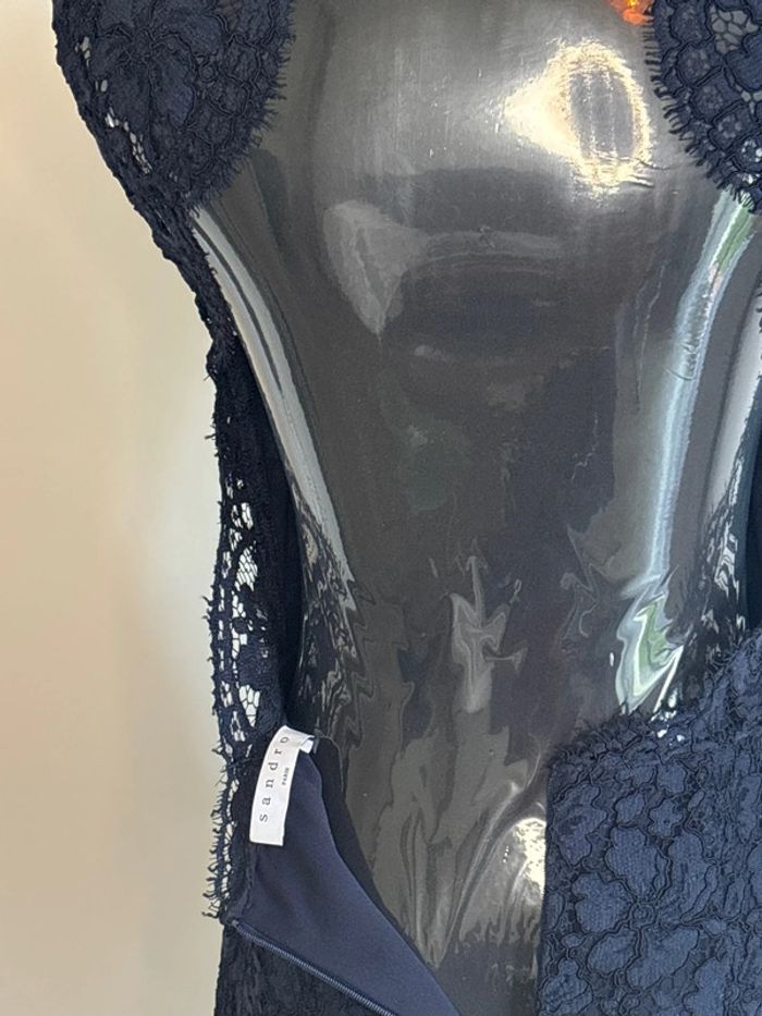 Robe Sandro neuve bleu marine taille S - photo numéro 3