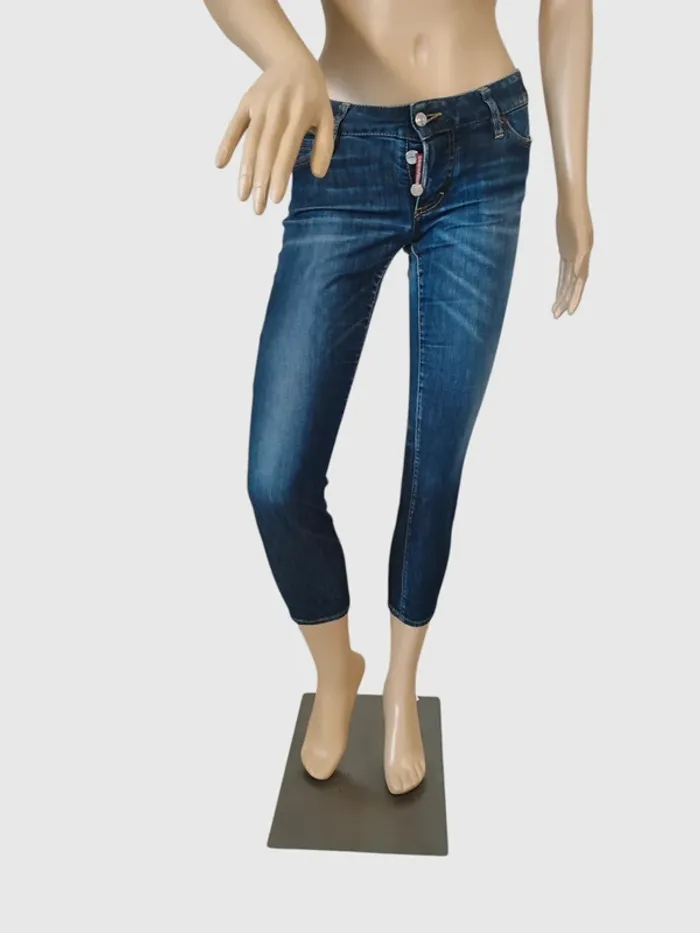 Jean skinny Dsquared2 bleu - Taille 38 - photo numéro 2