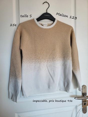 Magnifique pull Maison 123 Paris taille S