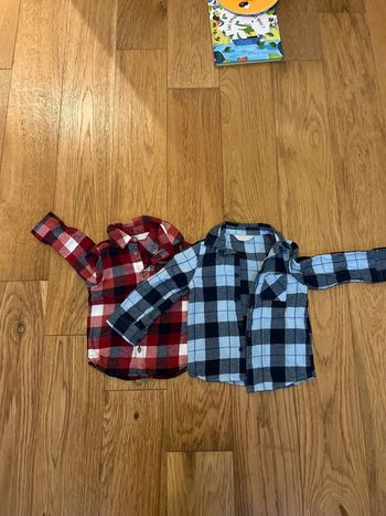 Lot chemises flanelles 2 ans
