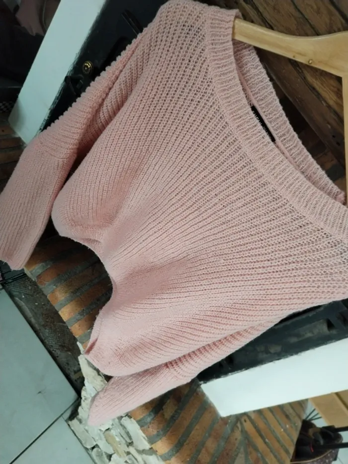 Pull léger rose pâle