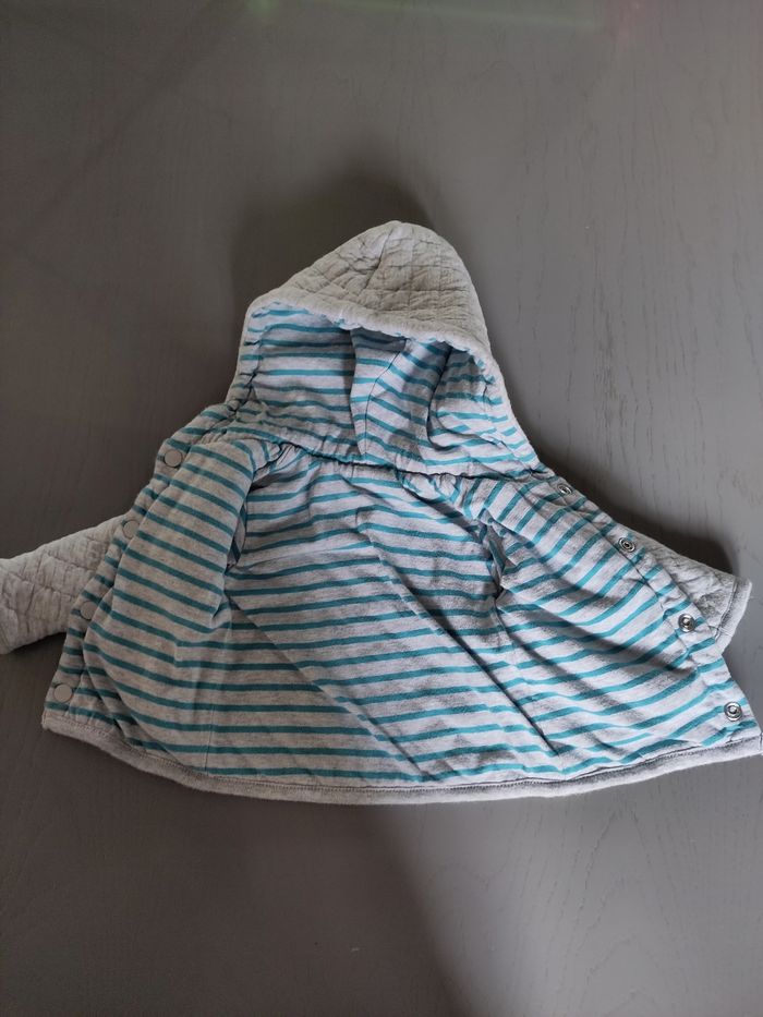 Gilet réversible 1/3 mois - photo numéro 2