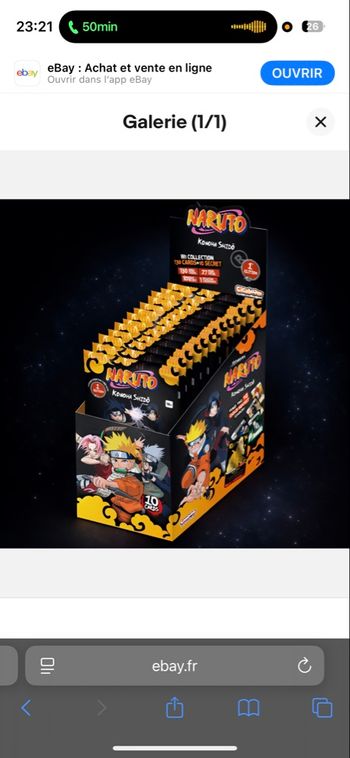 Display Carte Naruto Mythos TCG 