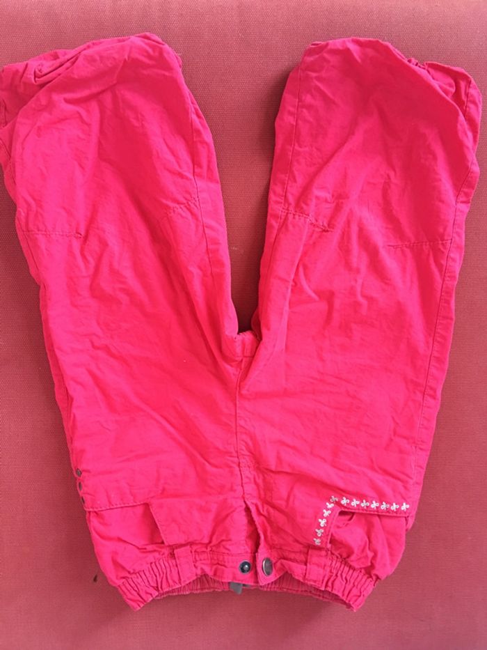 Pantalon doublé rose chaud