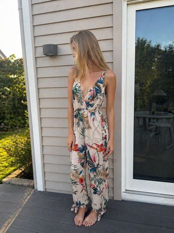 Combinaison fluide fleurie