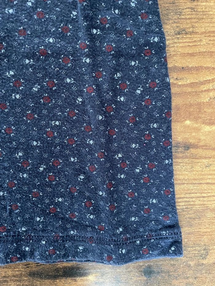 Teeshirt manches longues bleu liberty / fleuri - photo numéro 3