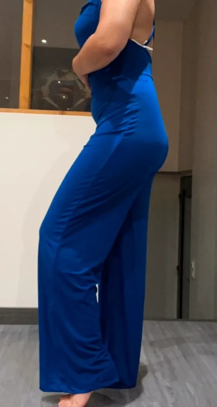 Combinaison bleu sexy dos nu Reyon - photo numéro 4
