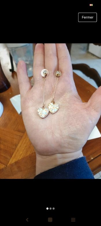 Boucle d'oreille cœur