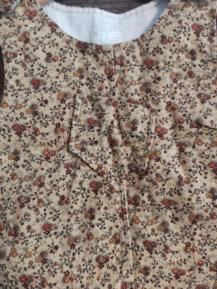 Robe vintage 2 ans Grenadine velours côtelé tbe - photo numéro 4