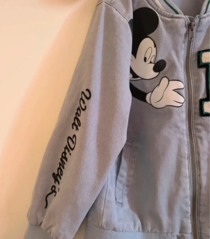 veste zippée mickey coton kiabi 6 ans 🩵 - photo numéro 3