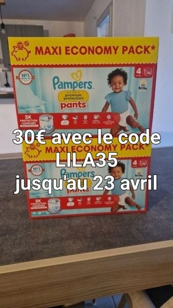Couches pampers 