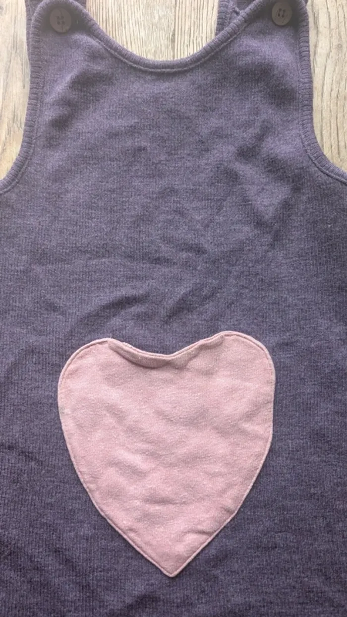 Robe tunique à poche coeur dusty grape conqueror manymonths - photo numéro 2