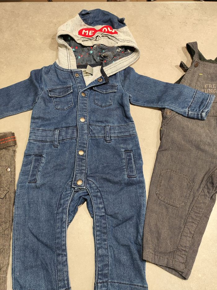 Lot bébé 6 mois – Salopette + combinaison + pantalon Orchestra - photo numéro 3