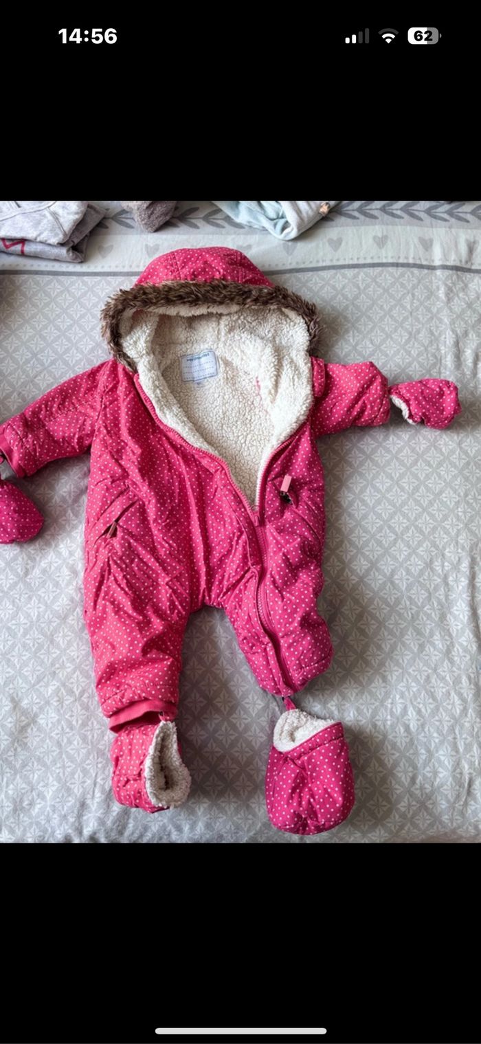 Combinaison épaisse fille 3 mois