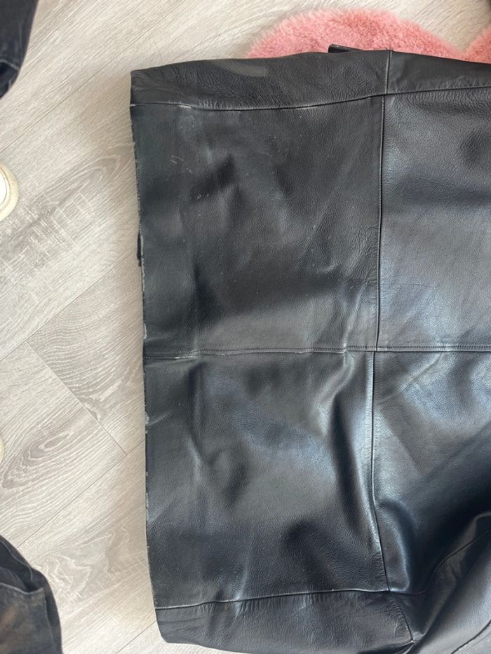 Veste cuir homme 50 noir - photo numéro 13