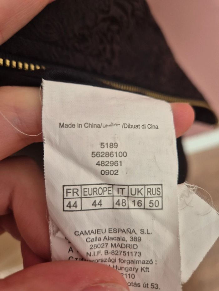 Veste Camaïeu noir baroque 44 - photo numéro 6