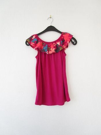 Débardeur fuchsia Gémo 12 ans TBE