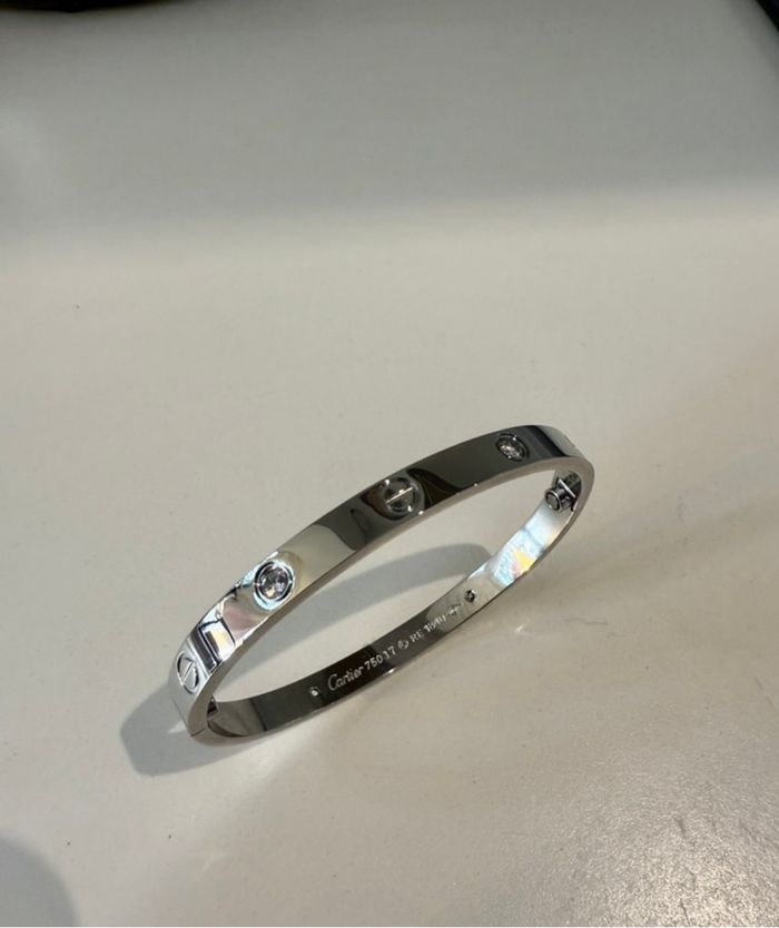 Bracelet Love argent platine