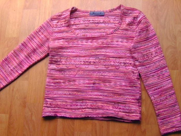 Tee shirt LA MODE EST A VOUS tons roses taille 38 TBE
