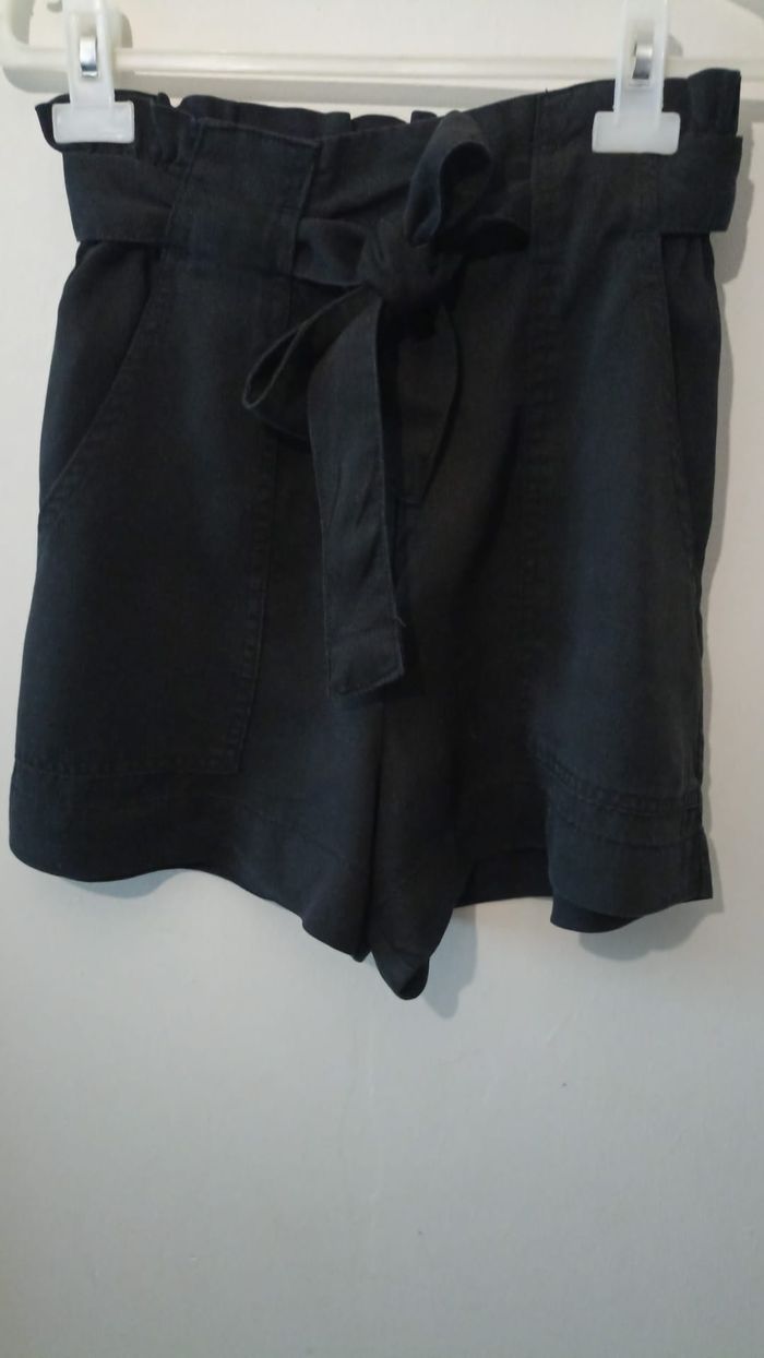Short femme été noir